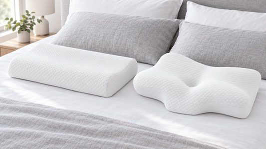 40x80 Nackenstützkissen und ergonomisches Schmetterlingskissen im Vergleich