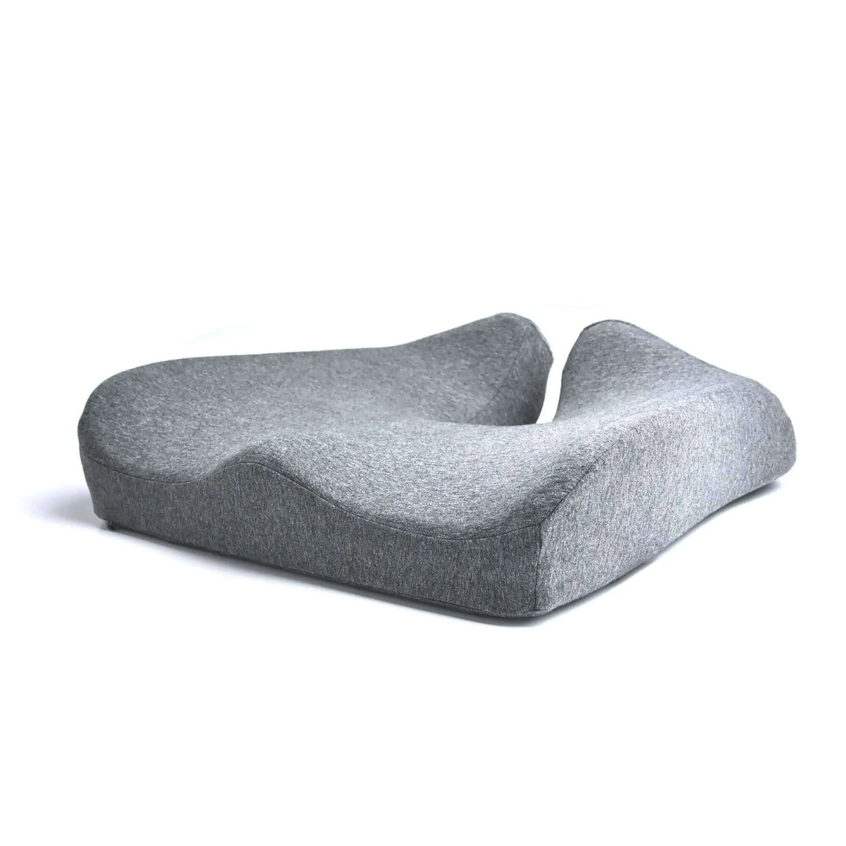 fitkissen® orthopädisches 3D Sitzkissen aus Memory Foam in Grau, orthopädisch geprüft – ergonomisches Sitzkissen für Büro, Auto und Homeoffice
